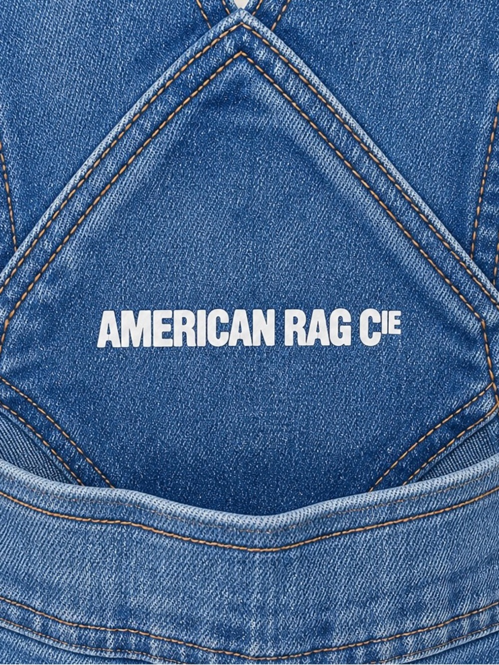 American Rag Denim Overalls Distressed Bib Jeans Size 17 (Juniors) - Picture 4 of 7